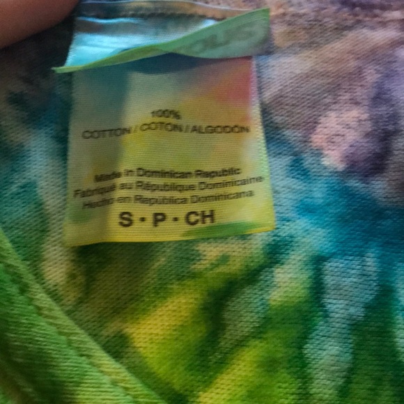 Tie-Dye muscle shirt with Heart-100% Cotton-S - Picture 3 of 7